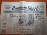 ziarul romania libera 10 august 1990-art.&quot;ardealul acum&quot; si &quot;pactul national&quot;