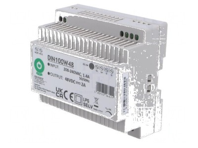 Alimentator pulsatoriu pentru şină DIN 96W 48VDC 2A OUT: 1 foto