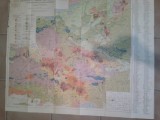 Rev. - Harta 1940- T Ghitulescu si M.Socolescu - Muntii Metaliferi- Cadrilater aurifer- Studiu Geologic si Minier , 93x80cm
