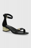 Dkny sandale de piele Ella culoarea negru, K1480996