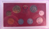 SET 8 MONEDE AUSTRIA - 1990 - DE LA 2 GROSCHEN LA 20 SCHILLING VORARLBERG - MARTINSTURM BREGENZ - MONEDE PROOF