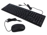 Tastatură USB VENTION neagră US layout 1,5m KTYBG-EN