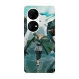 Husa compatibila cu Huawei Nova Y70 model Tsunade Senju and Katsuyu Naruto, Silicon, TPU, Viceversa, Transparent, Carcasa