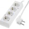 Prelungitor 4 Prize Schuko Alb 16A