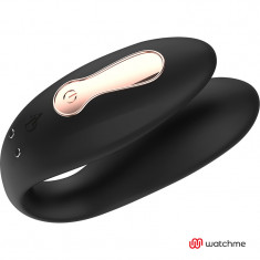 Vibrator Cuplu Desire Dual Pleasure Wireless Watch Me Silicon Negru Anne&#039;s Desire