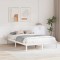 vidaXL Cadru de pat cu mese laterale Alb 160 x 200 cm Alb