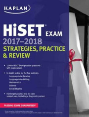 HiSet Exam 2017-2018: Strategies, Practice &amp;amp; Review, Paperback foto
