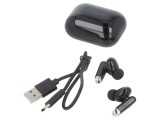 Căști wireless cu microfon USB C negre FITEAR-X300B