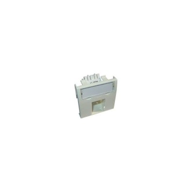 Conector inclinat, 1xRJ45 UTP cat.5e, 45x45 PowerCat, alb, (compatibil Legrand Mosaic) - Molex &amp;quot;MLG-00036-02&amp;quot; foto