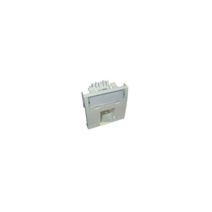 Conector inclinat, 1xRJ45 UTP cat.5e, 45x45 PowerCat, alb, (compatibil Legrand Mosaic) - Molex &quot;MLG-00036-02&quot;