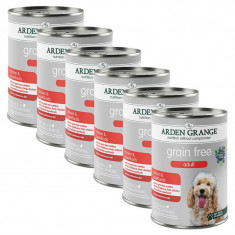 ARDEN GRANGE Grain Free Adult Dog Chicken &amp; Superfoods 6 x 395 g