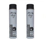 Vopsea Spray Jante Brilliante Negru Satin 2 x 600ml - Metal, Lemn, Plastic