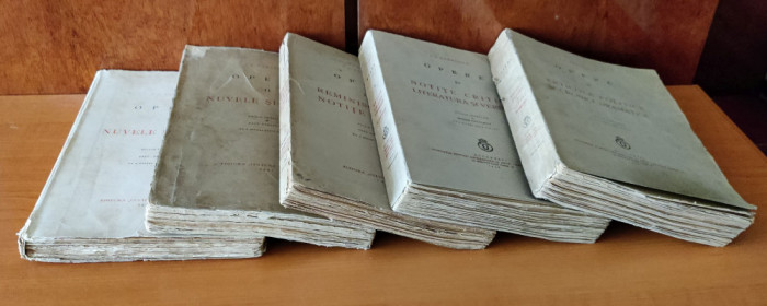 I. L. Caragiale - Opere 5 volume - Ediție &icirc;ngrijită de Paul Zarifopol 1930-1938