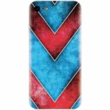 Husa silicon pentru Apple Iphone 5c, Blue And Red Abstract