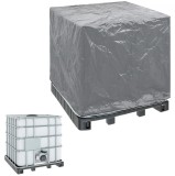 Prelata/husa protectie bazin/rezervor IBC 1000 L Breckner Germany, gri, polietilena, rezistenta la apa si UV, 116 x 100 x 120 mm