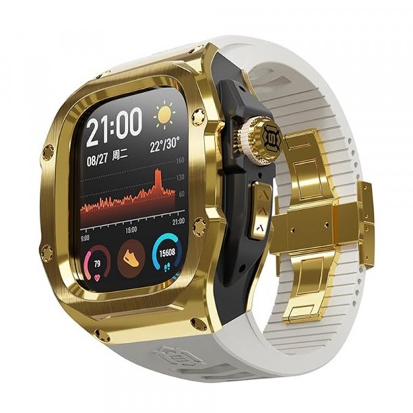 Husa Waterproof ShellBox pentru Apple Watch Ultra Series, Aurie