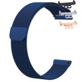 Curea Milanese Loop, compatibila Huawei Watch Fit 1, cu adaptor dedicat, Albastru