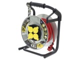 Prelungitor alimentare KEL 3x1,5mm2 4 prize 30m 16A roșu