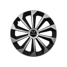 Set 4 Capace Roti 15 inchi (R15) Fame Gri-Negru, Compatibile Cu SsangYong