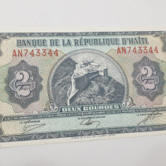 bancnota haiti 2 g 1986-1988