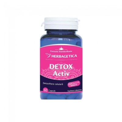 Detox Activ Herbagetica 60cps foto