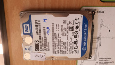 Hdd Laptop WD 500 GB santinel 100% #A547 foto