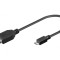 Cablu USB 2.0 Micro B 0.2m Negru