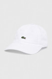 Cumpara ieftin Lacoste șapcă de baseball din bumbac culoarea alb, cu imprimeu RK0491-031