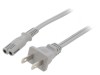 Cablu Alimentare IEC C7 - NEMA 1-15, 1.8m, Gri
