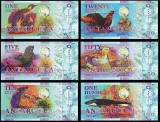 Bancnota Antarctica 1, 5, 10, 20, 50 si 100 Dolari - PNL UNC ( set x6, aceeasi # serie - vezi descriere )