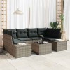 VidaXL Set de canapele pentru grădină Manual 7 pcs Gri 55 x 55 x 37 cm 3355628