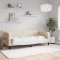 vidaXL Pat de zi, crem, 90x200 cm, material textil 354037