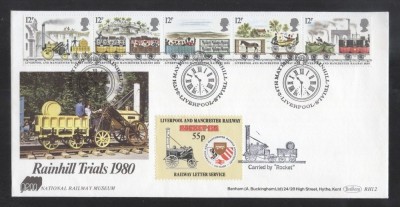 Great Britain 1980 Liverpool - Manchester railway FDC K.389 foto