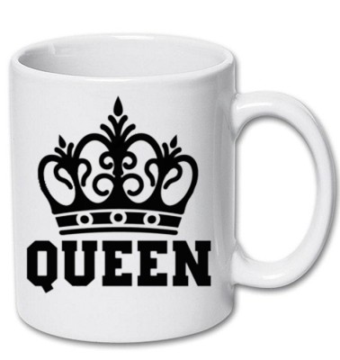 Cana alba personalizata &amp;quot;Queen&amp;quot;, INOVATIX&amp;reg;. 330ml foto