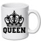 Cana alba personalizata &quot;Queen&quot;, INOVATIX&reg;. 330ml