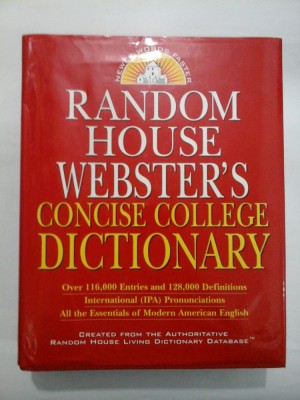 WEBSTER&amp;#039;S DICTIONARY (DICTIONAR ENGLEZ WEBSTER) foto
