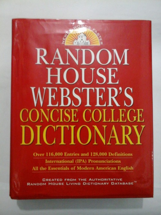 WEBSTER&#039;S DICTIONARY (DICTIONAR ENGLEZ WEBSTER)