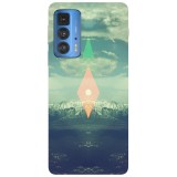 Husa compatibila cu Motorola G100 model Hipster nature artwork, Silicon, TPU, Viceversa, Transparent, Carcasa