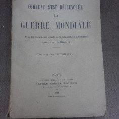 Comment s'est declenchee la Guerre Mondiale - Karl Kautsky (carte in limba franceza)