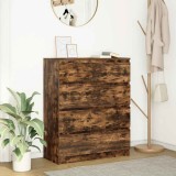 VidaXL Bufetă Stejar afumat 80x35x99 cm Lemn prelucrat