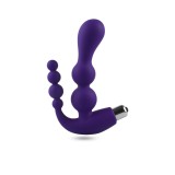 Dildo Double Pleaser, Toyz4Lovers, Violet, silicon, 15.5cm