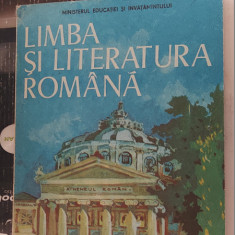 LIMBA SI LITERATURA ROMANA CLASA A XII A ANUL 1989 ,EDITURA DIDACTICA PEDAGOGICA