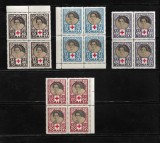 ROMANIA 1945 - CRUCEA ROSIE, BLOCURI, MNH - LP 165