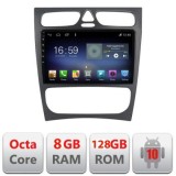 Navigatie Mercedes C W203 2001-2007 Octa Core cu Android Radio Bluetooth Internet GPS WIFI DSP 8+128GB 4G CarStore Technology
