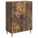 vidaXL Bufet Stejar fumuriu 66 x 34,5 x 89,5 cm Lemn prelucrat 894820