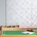 vidaXL Plăci Checker din Aluminiu 4 pcs Anti-Alunecare 40x30 cm