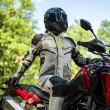Geaca moto textil Adrenaline Bergen gri/galben/fluorescent marime XL