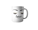 Cana alba personalizata &quot;Eyelash Artist&quot;, INOVATIX&reg;. 330 ml
