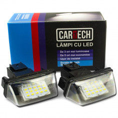 Lampi numar dedicate cu LED Peugeot/Citroen foto