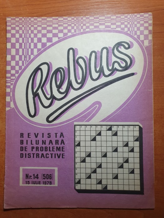 revista rebus 15 iulie 1978